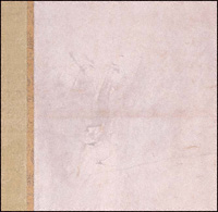 左隻6扇：左端の松《松林図屏風》（部分）
