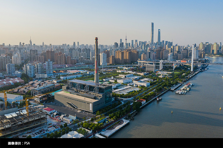 上海の現代的な都市景観絵画 中国巨大オタクビル 上海百联ZX｜nyalra