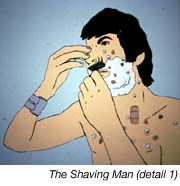 The Shaving Man(detail 1)
