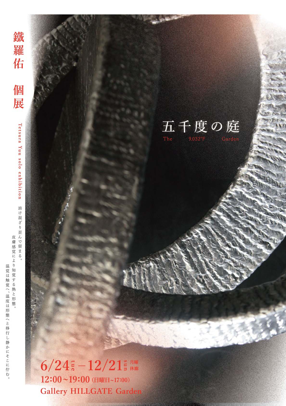 〈奥庭空間〉鐵羅 佑 個展　五千度の庭