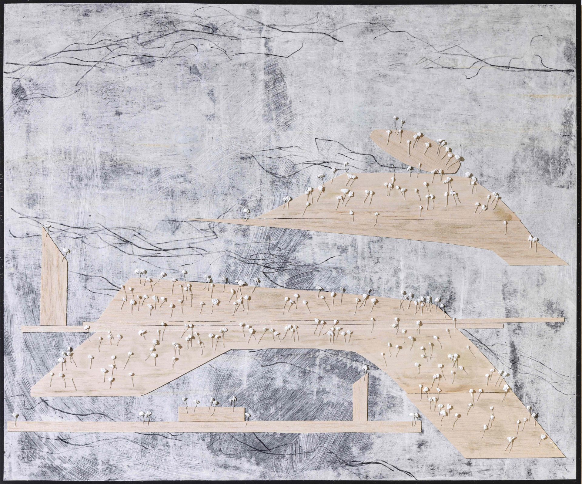 タイトル『丘の上』 新品。油彩画、心象風景。 作者yuriko sejimo タイトル『丘の上』 新品。油彩画、心象風景。 作者yuriko