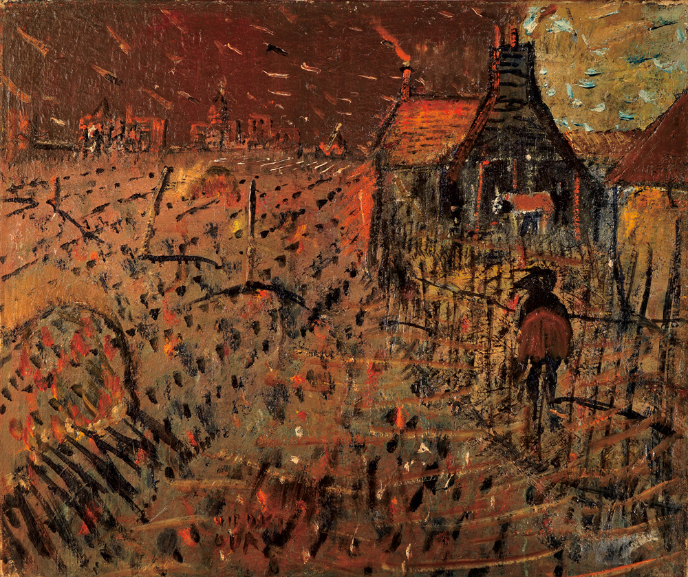 織田廣喜「チュイルリー庭園」３Ｆ　額縁41×46￼絵22×27cm日本芸術院会員 Hiroki Oda, The Golden Age 織田廣喜の天凛 – artscape