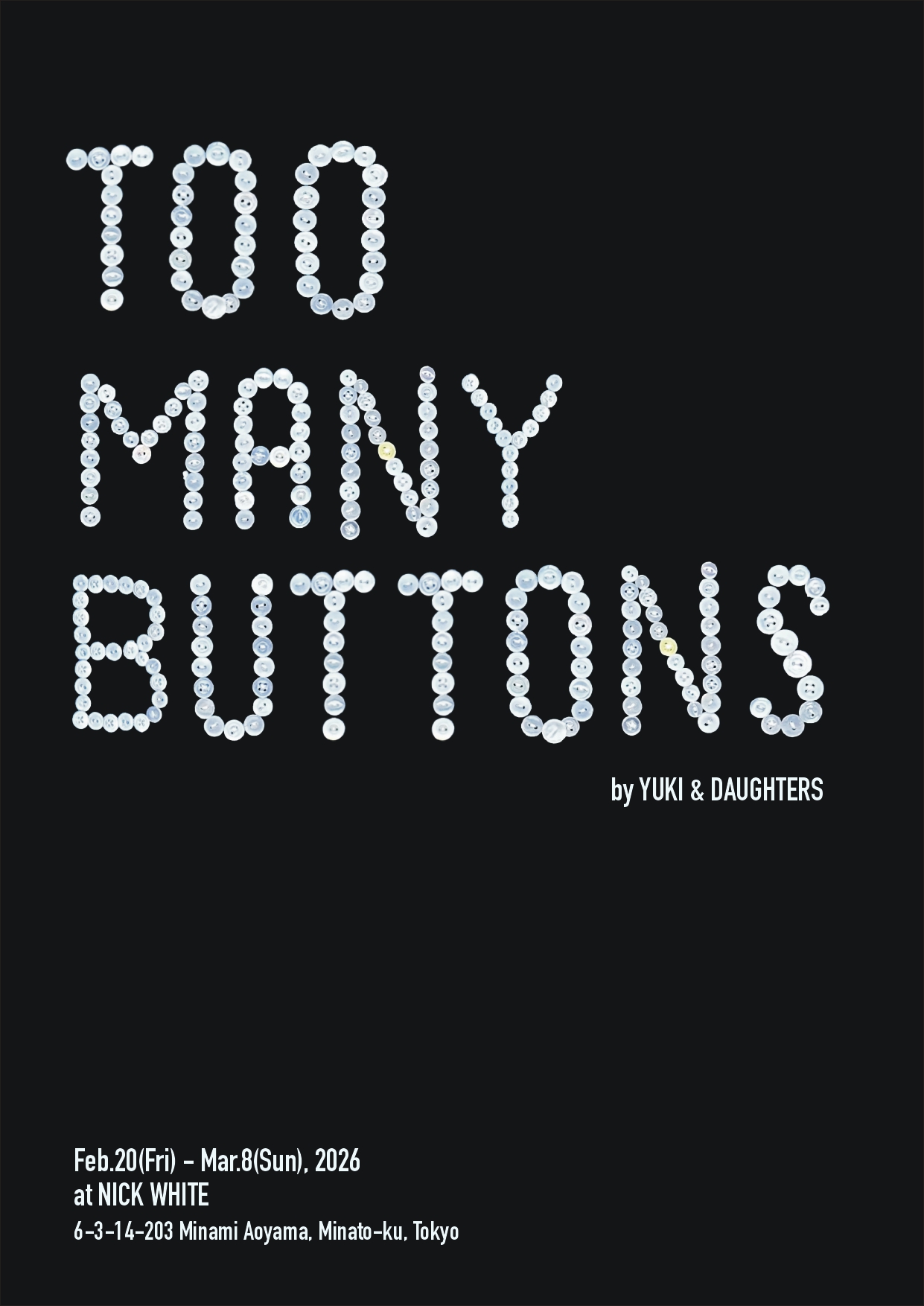”TOO MANY BUTTONS” By YUKI & DAUGHTERS